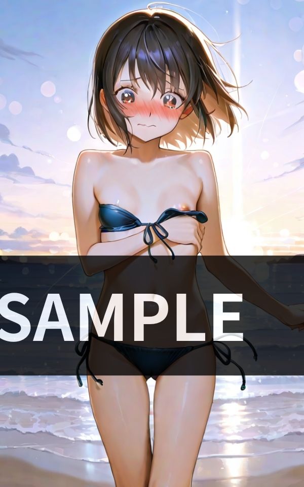 サンプル画像2:お嬢様と僕の、誰にも言えない ビーチタイム(渦夢舎) [d_604640]