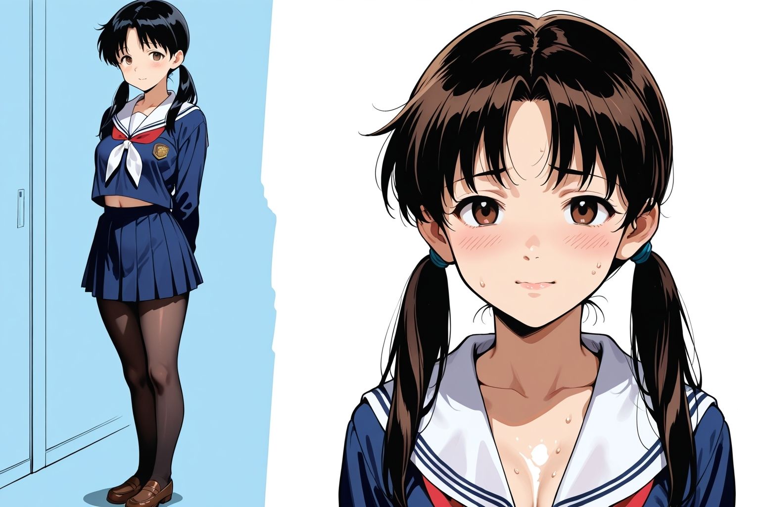 校則がノーパン黒パンストの学園どぉ?逆痴●処女 先に出させる最強少女 画像9