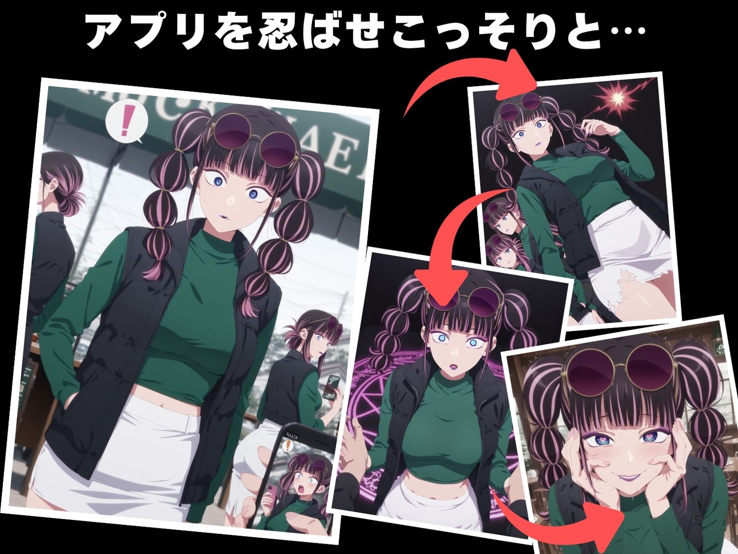 サンプル画像2:【催●・寝取られ・妊娠】推し●子  アネ●ネ・モネモネ(電脳ポップコーン) [d_604780]