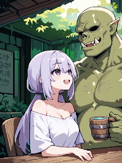 サンプル画像3:オークの嫁になった娘(姫様の足指) [d_604870]