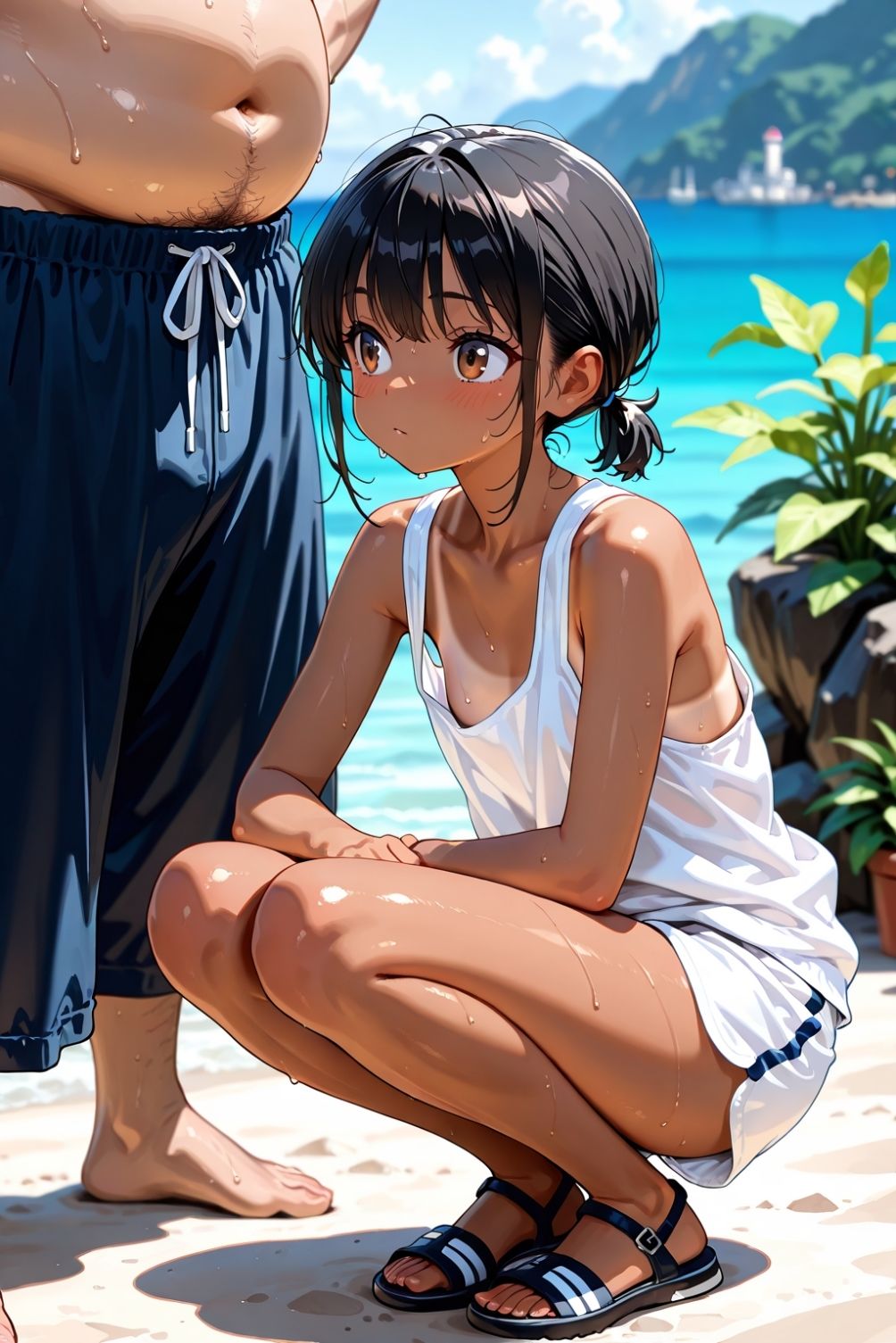 褐色 ちっぱい 大人への道-1