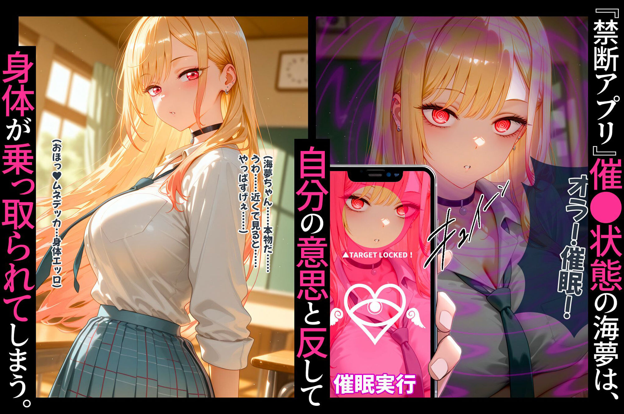 サンプル画像2:ヒロイン洗脳 ―喜多川海夢 催●アプリで快楽堕ち孕まされEND―(ヒプカノ) [d_604965]