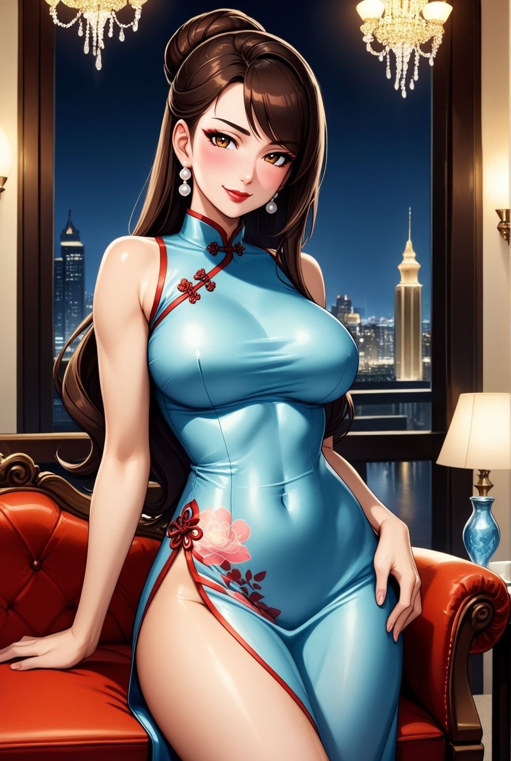 サンプル画像2:艶熟の密会 〜チャイナ服の熟女ママに抱かれて〜(快楽熟女人妻クラブ) [d_605106]