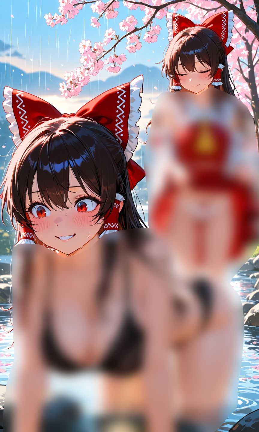 霊夢ちゃんのえっちな写真集vol.20〜春の雨の夕方の川編〜 画像10