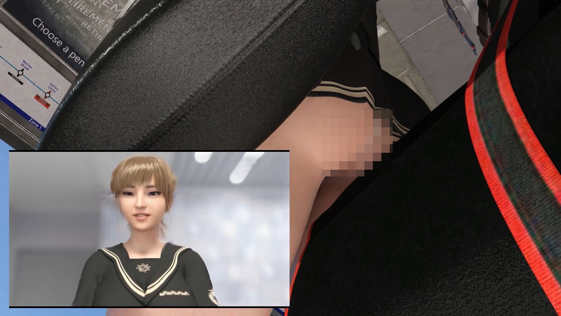 【▲100】生徒会長 一ノ瀬廻里・県警からの事情聴取で、自らの盗撮被害動画の確認を強いられる:Vol.004『電車内、カバンに仕込まれたCCD？CMOS？ピンホール盗撮カメラによるスカート内逆さ撮り被害』 画像3