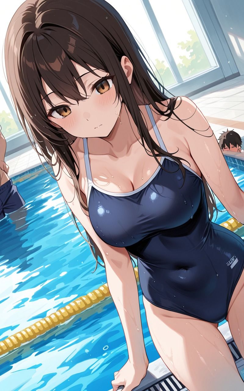 プールで種付け水泳部員とビショ濡れセックス 画像2