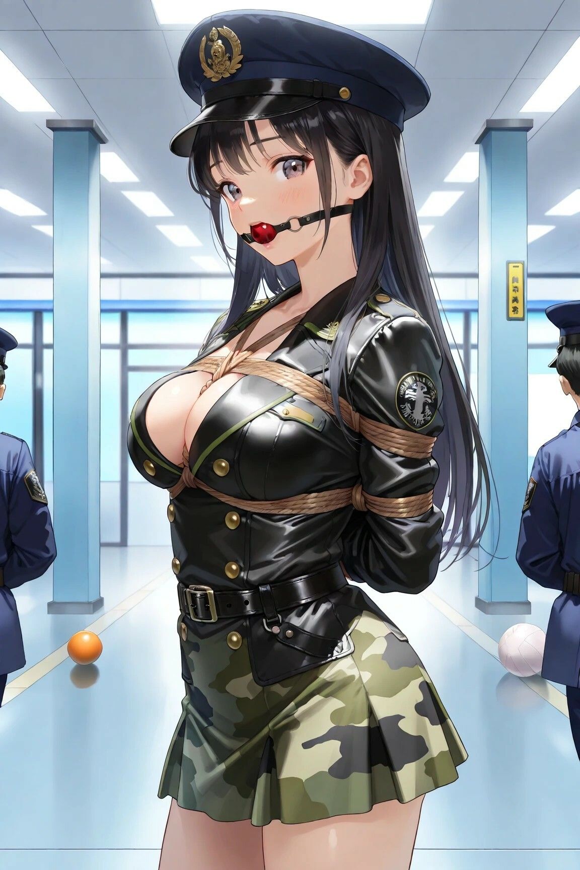 サンプル画像6:【女兵士緊縛陵●】戦場の女神、捕虜調教と裏切りのW地獄(緊縛同人) [d_605447]