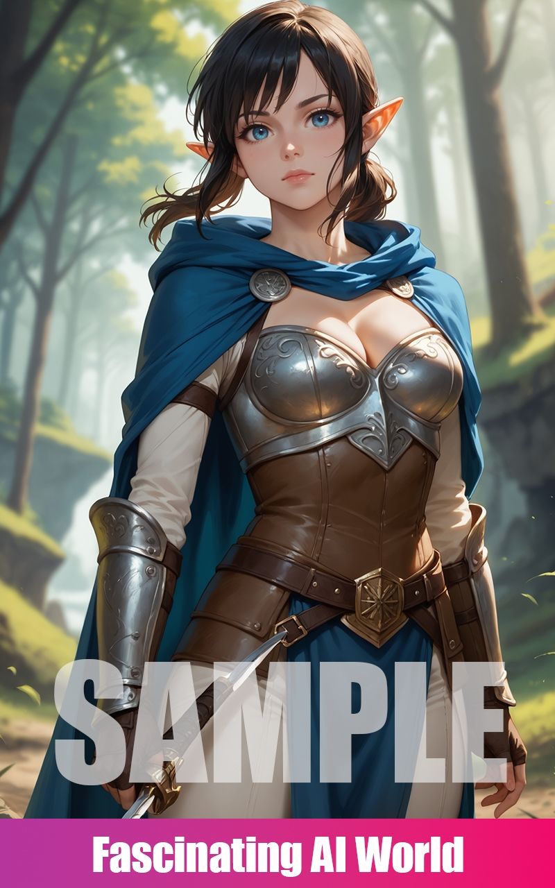 サンプル画像1:傭兵エルフ(I’m ai) [d_605484]