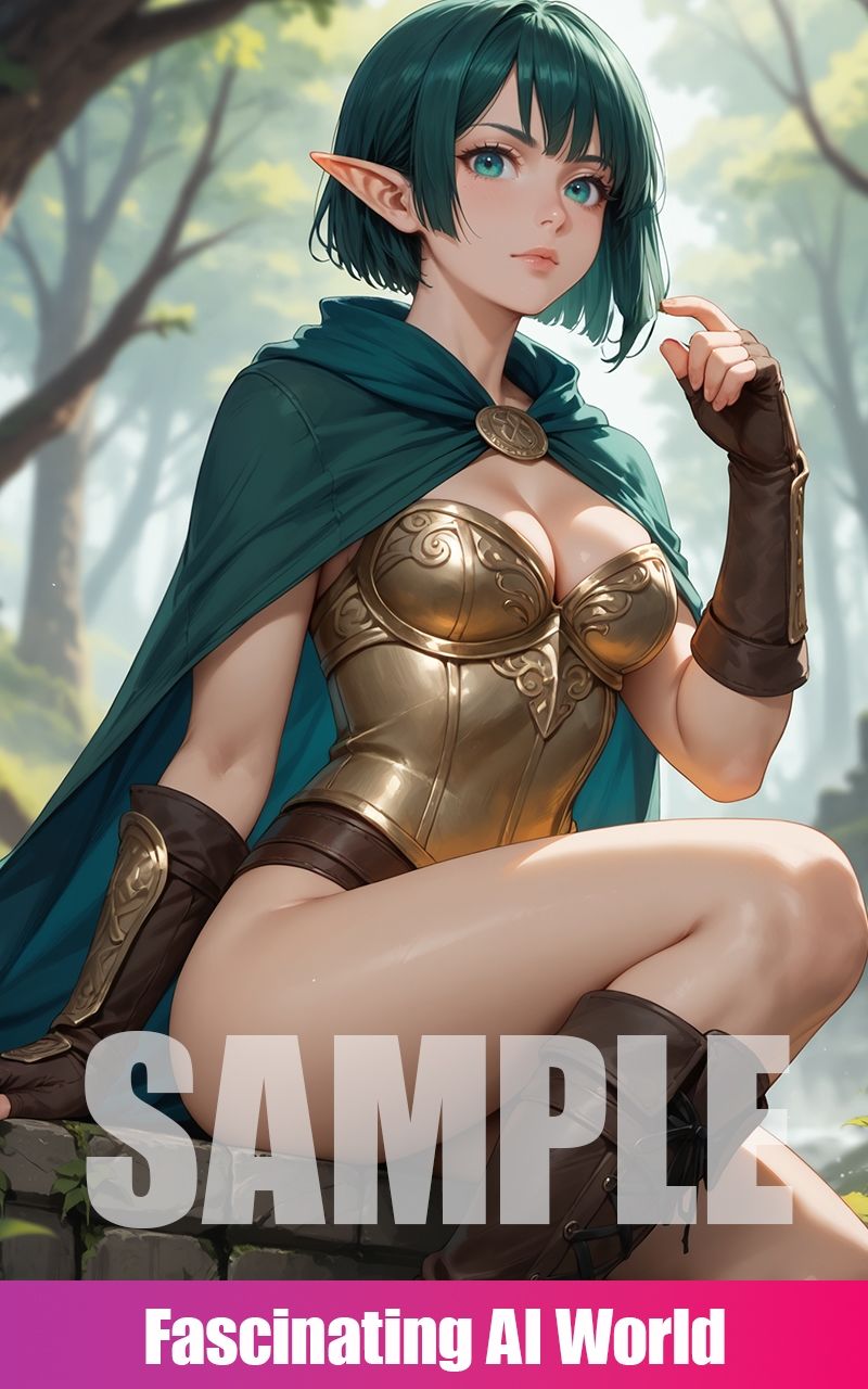 サンプル画像2:傭兵エルフ(I’m ai) [d_605484]