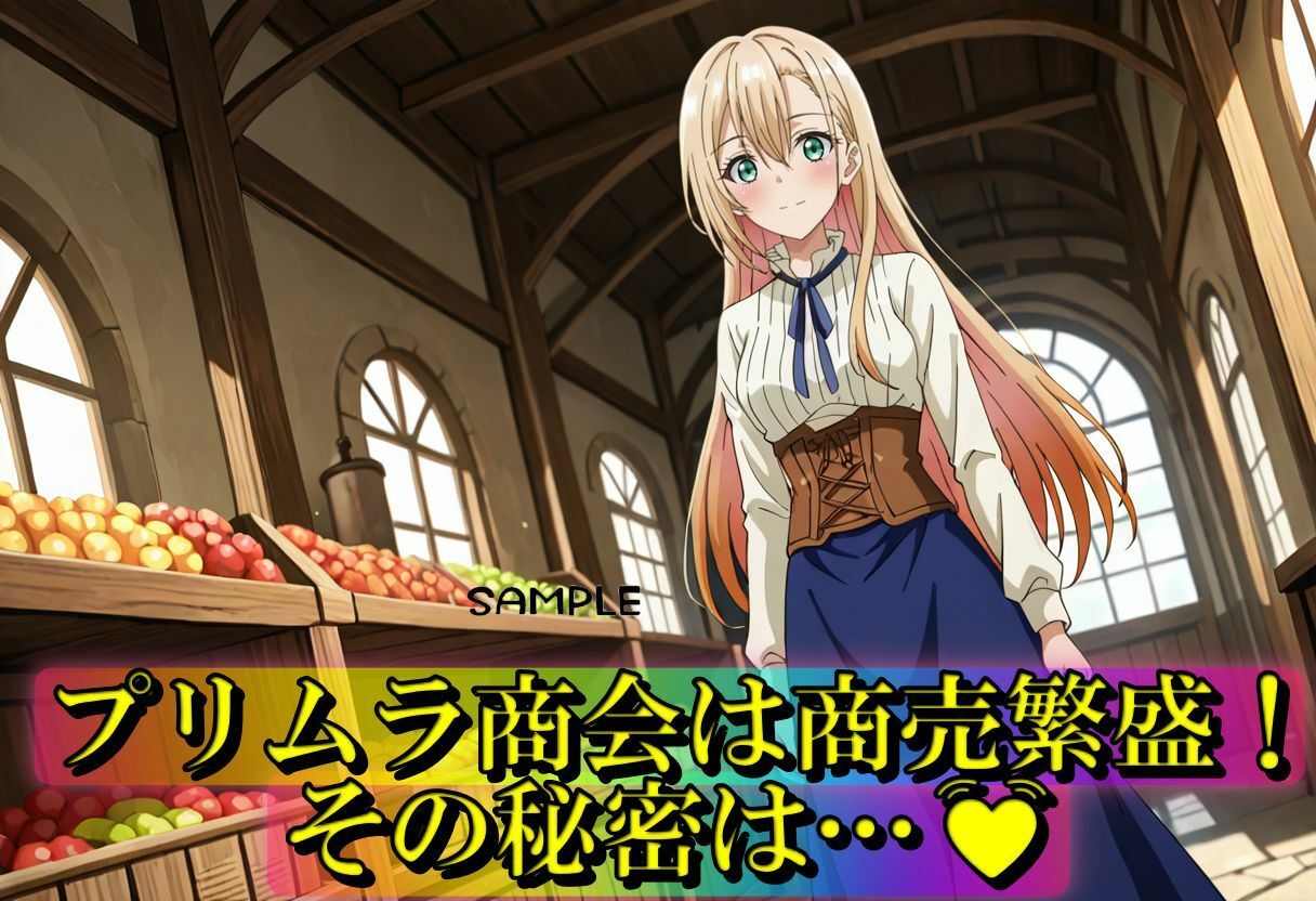 サンプル画像1:異世界でも性欲SEXは世界共通！プリムラ商会の秘密(やまじちさと) [d_605553]