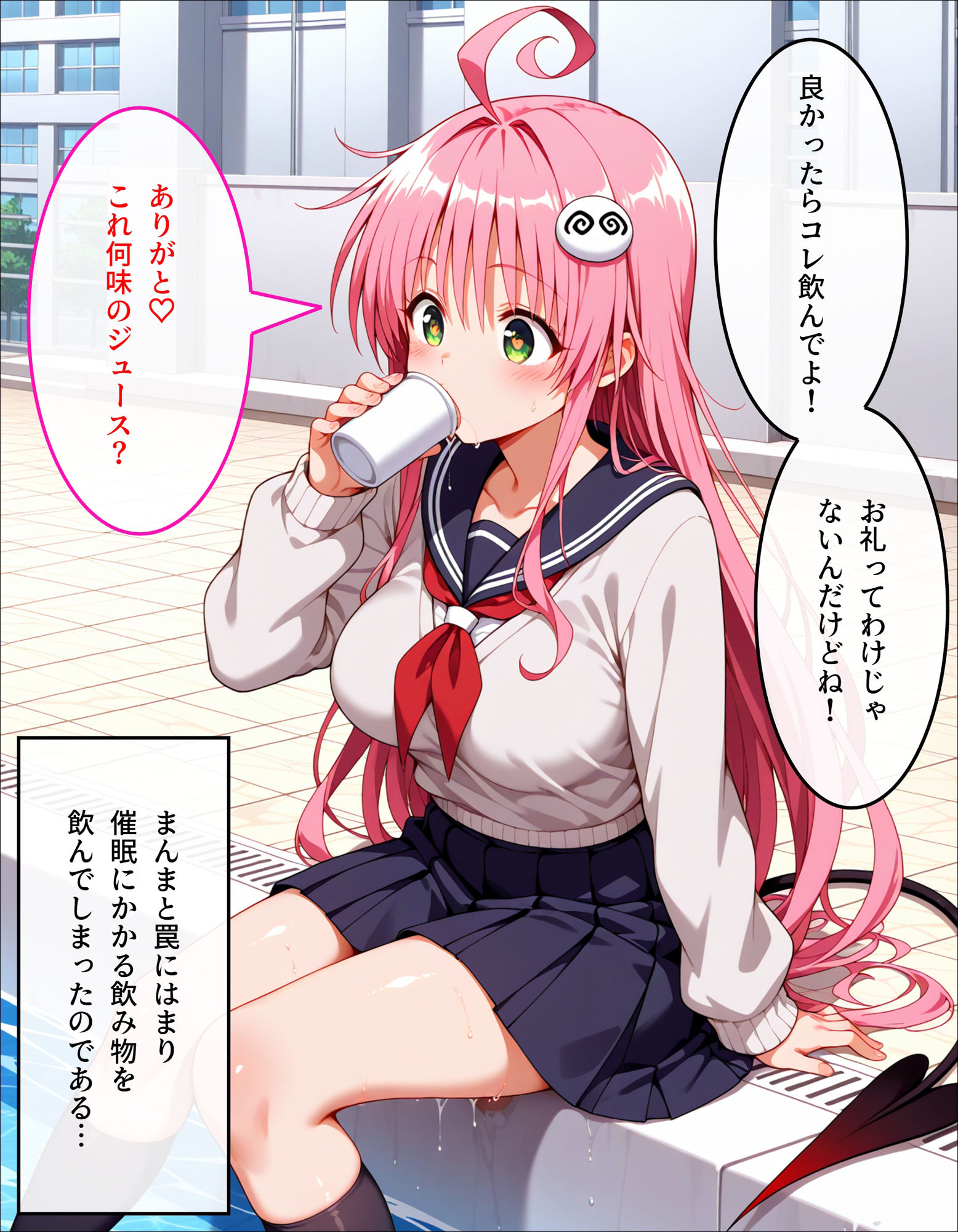 サンプル画像3:ララのスク水特別授業(もしも☆アニ) [d_605608]