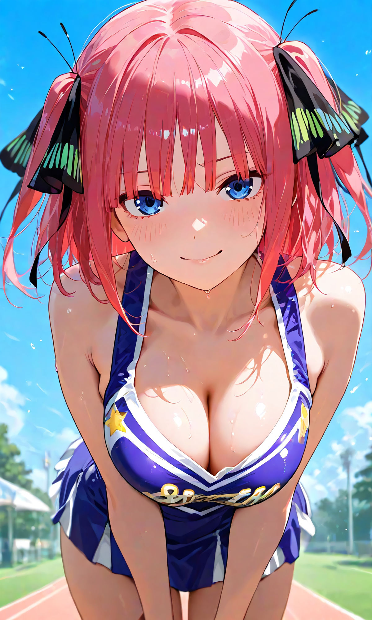 サンプル画像1:二乃と青姦チアえっち/CG137枚(arisha_ai) [d_605662]