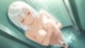白髪紫髪の爆乳水泳部が顧問教師と白スク水で中出し交尾【4K】