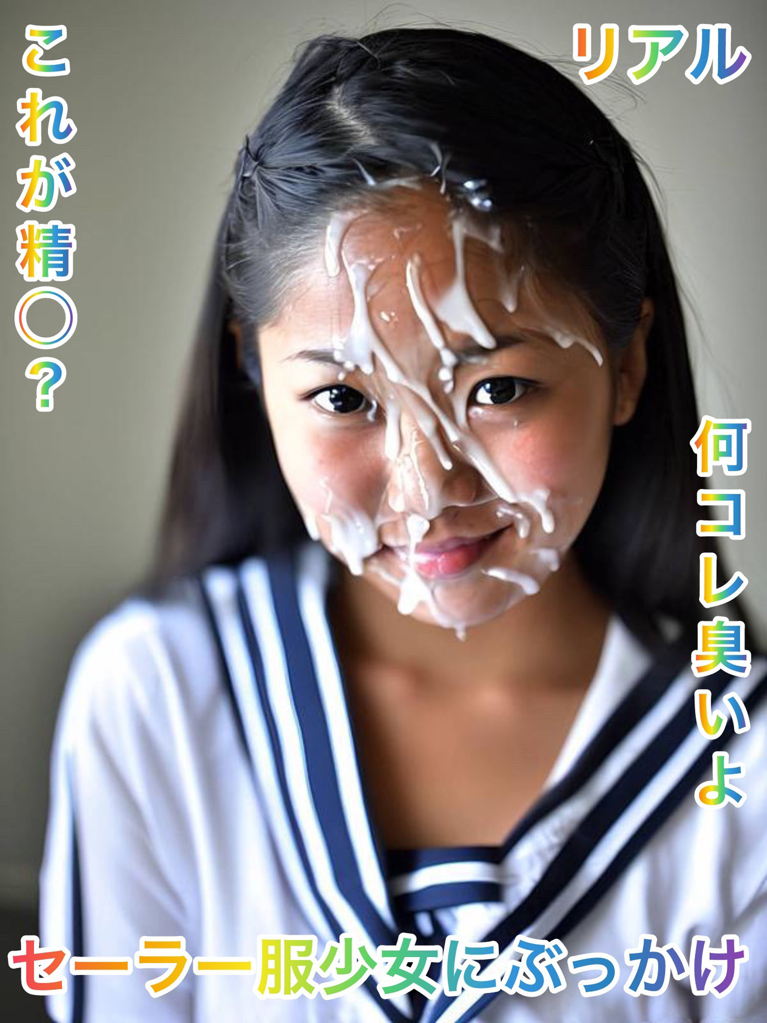 サンプル画像1:セーラー服少女にぶっかけ1(ごま塩おにぎり) [d_605722]