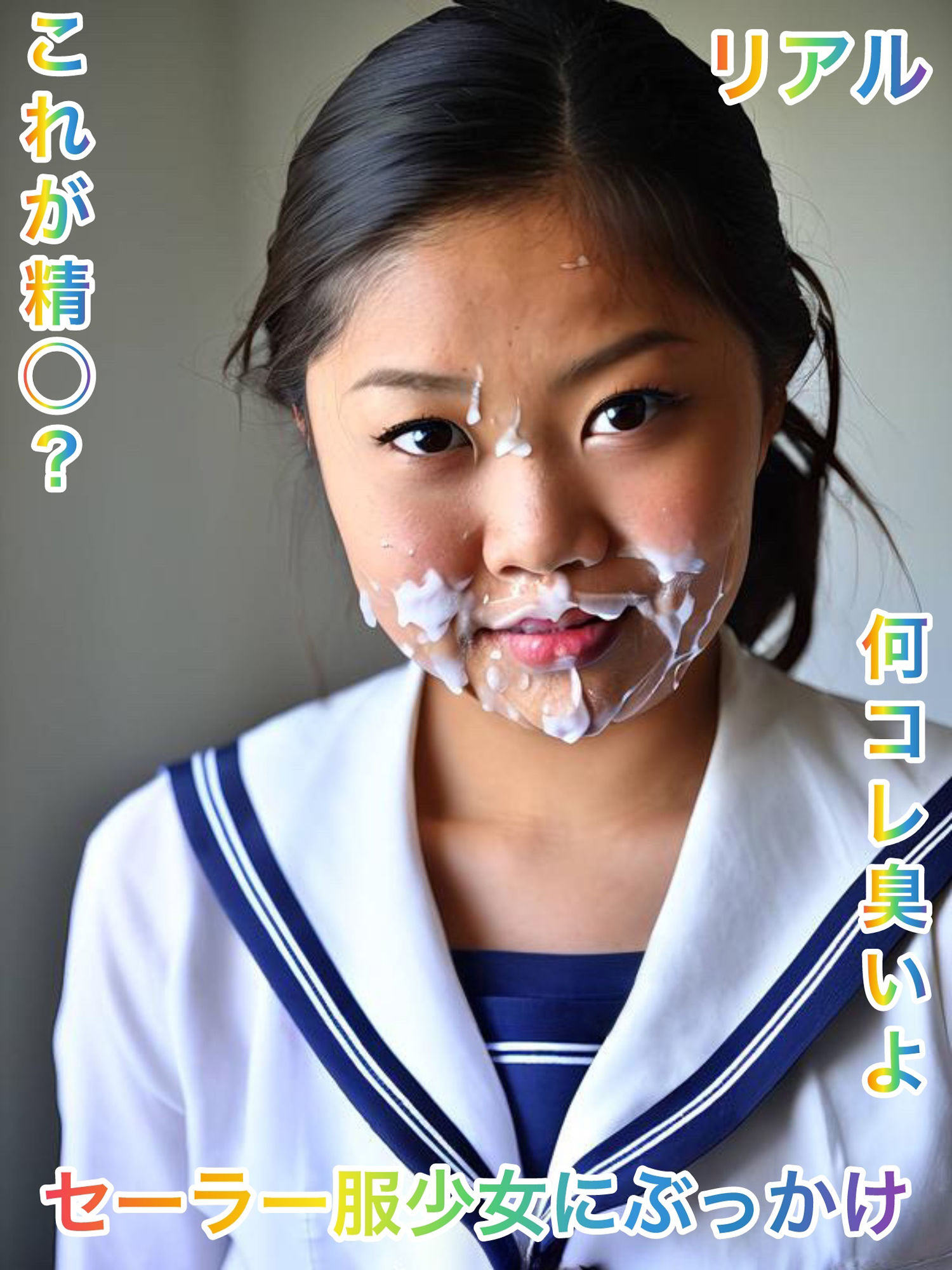 サンプル画像3:セーラー服少女にぶっかけ1(ごま塩おにぎり) [d_605722]