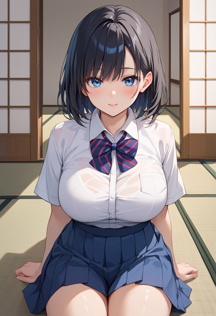 旅館にお泊り種付けセックス 巨乳女子校生に懇願されて大量中出し 画像1