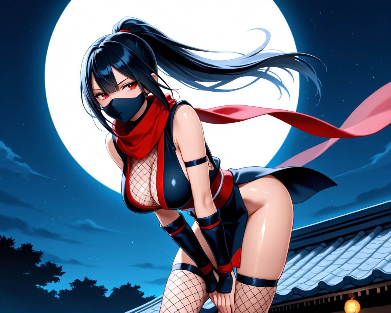 サンプル画像1:忍が乗り込んできたので俺たちの肉棒で性奴●にした件(青空楽園) [d_605888]