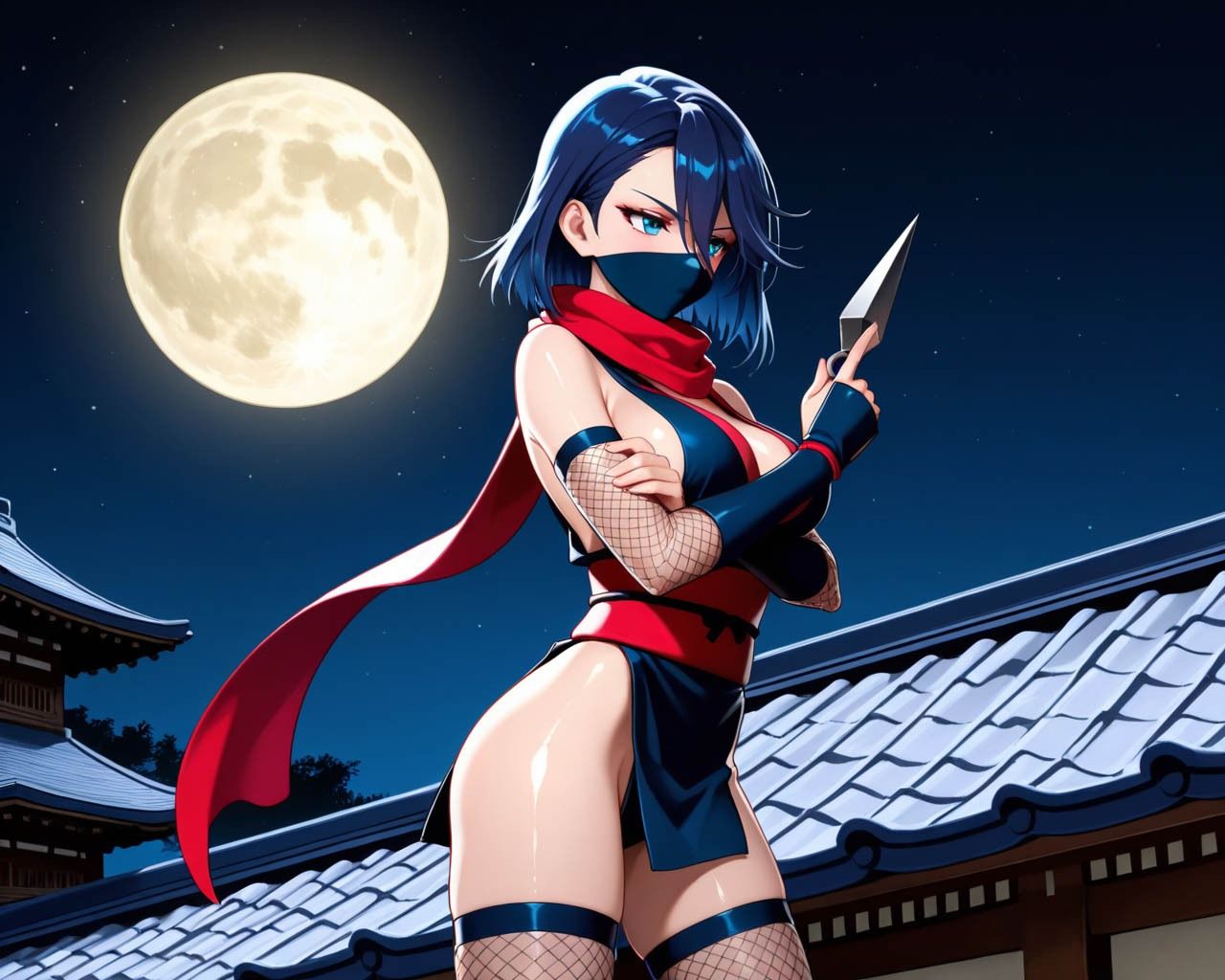 サンプル画像2:忍が乗り込んできたので俺たちの肉棒で性奴●にした件(青空楽園) [d_605888]