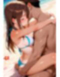 日焼けした水着少女と