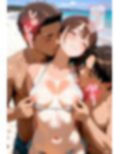 日焼けした水着少女と