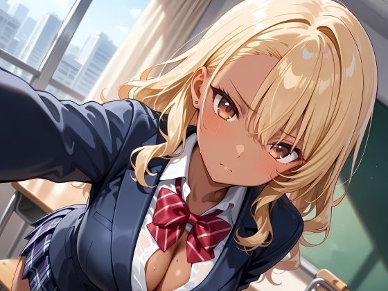 褐色ギャルの女子校生彼女と教室で拘束Hを楽しむ話 画像1