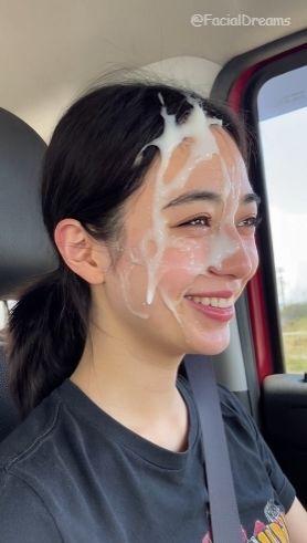 サンプル画像2:顔射後の余韻 – ドライブ編 Vol.1(FacialDreams) [d_606052]