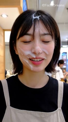 サンプル画像2:顔射後の余韻 – エプロン編 Vol.1(FacialDreams) [d_606063]