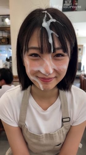 サンプル画像4:顔射後の余韻 – エプロン編 Vol.1(FacialDreams) [d_606063]