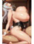 めり込み乳首のデカ乳バニー