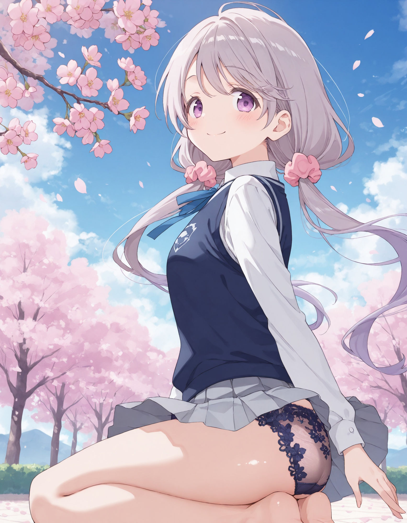 サンプル画像2:敷〇桜子のパンチラ〜制服編〜(D.P.H.) [d_606082]