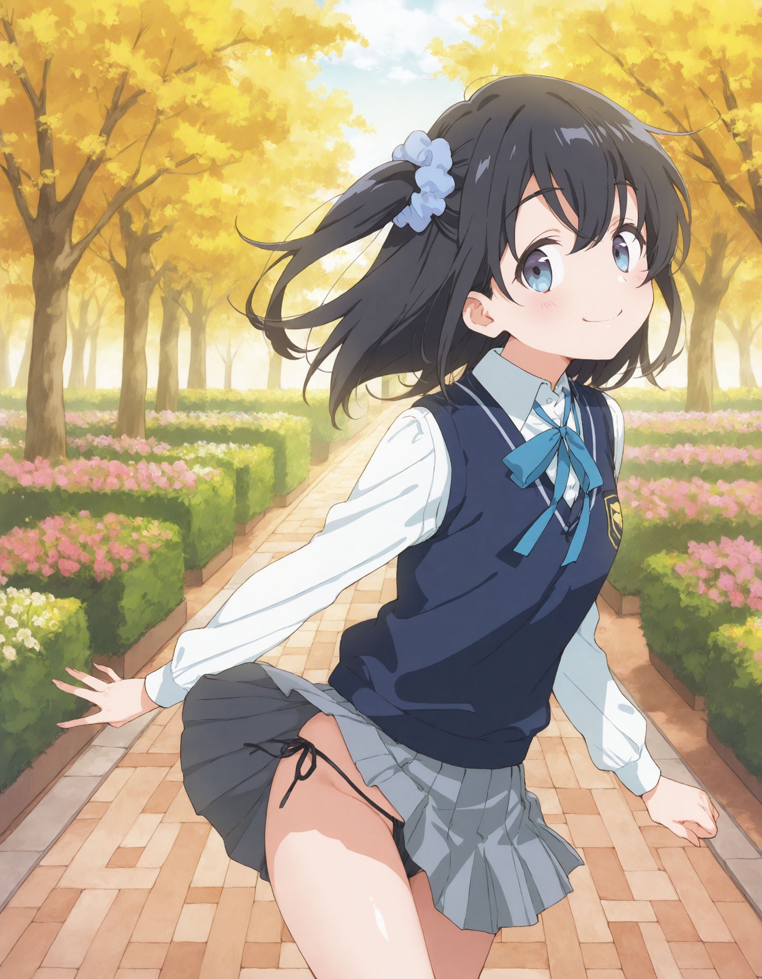 雨〇さつきのパンチラ〜制服編〜 画像1
