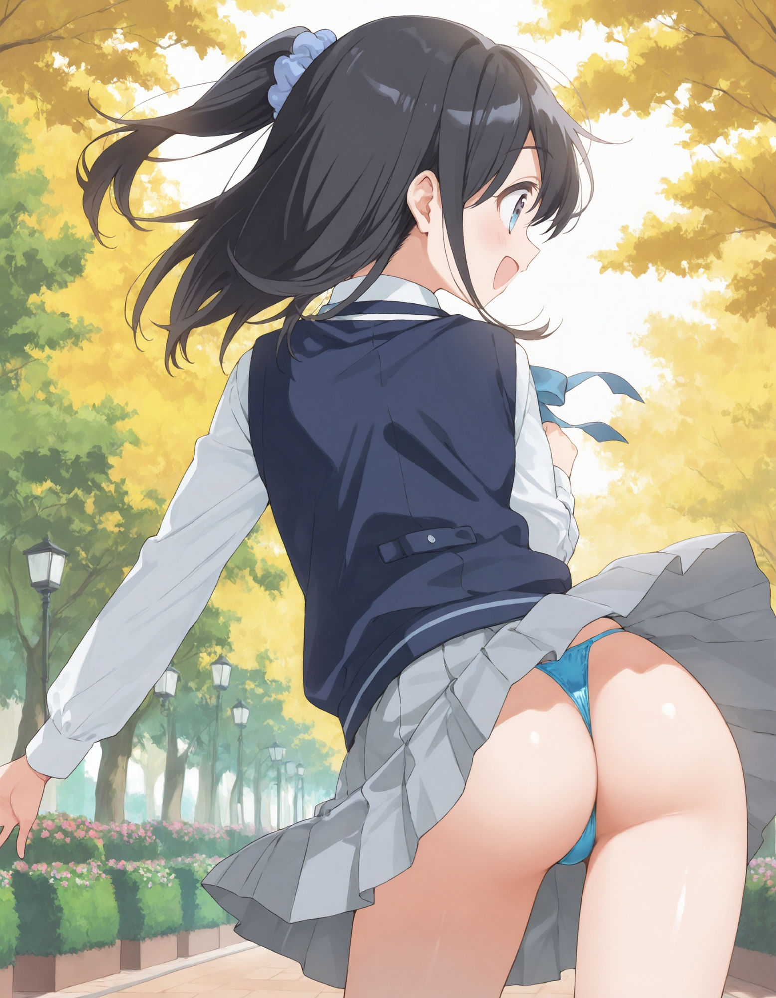 サンプル画像3:雨〇さつきのパンチラ〜制服編〜(D.P.H.) [d_606087]