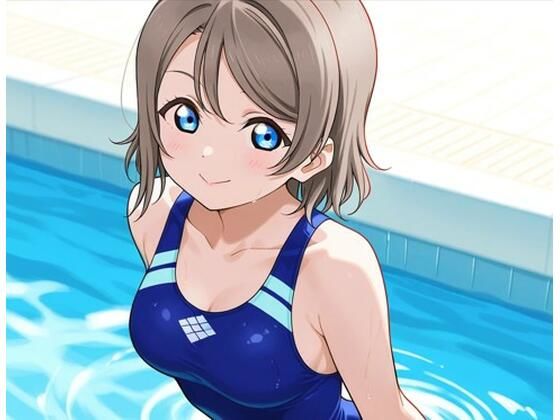 競泳水着彼女  グラビア→そのまま→イメージビデオ撮影  約225枚  曜ちゃんと・・・