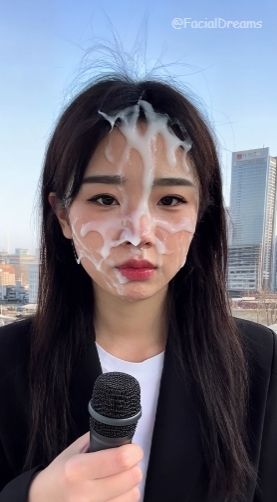 サンプル画像4:顔射後の余韻 – ニュースキャスター編 Vol.1(FacialDreams) [d_606093]