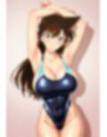 毛〇蘭  スク水巨乳