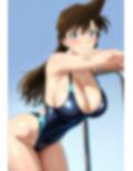 毛〇蘭  スク水巨乳
