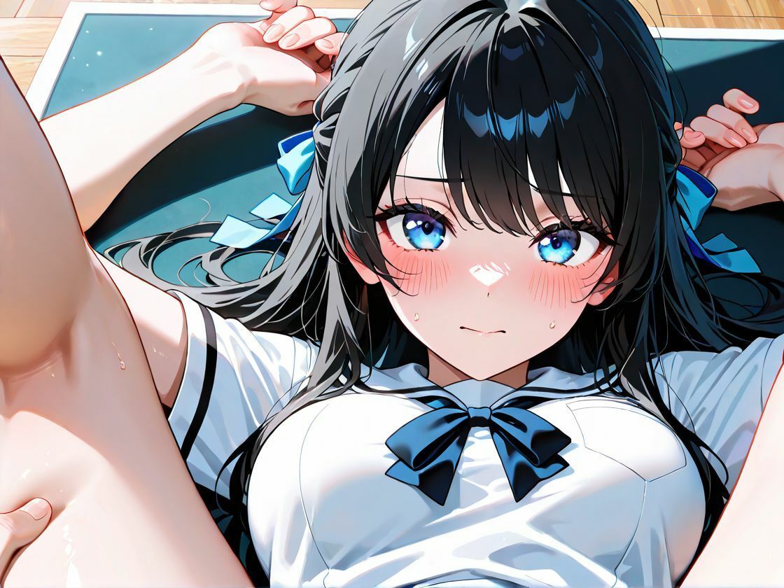 サンプル画像1:学園オナホ-黒髪清楚美女と放課後に子作り-(夜のいかキング) [d_606172]