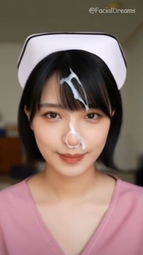 サンプル画像6:顔射後の余韻 – ナース編 Vol.1(FacialDreams) [d_606253]