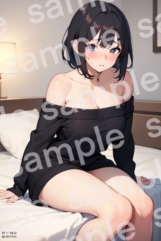 サンプル画像1:お部屋でいちゃいちゃ(AIのおすそ分け) [d_606339]