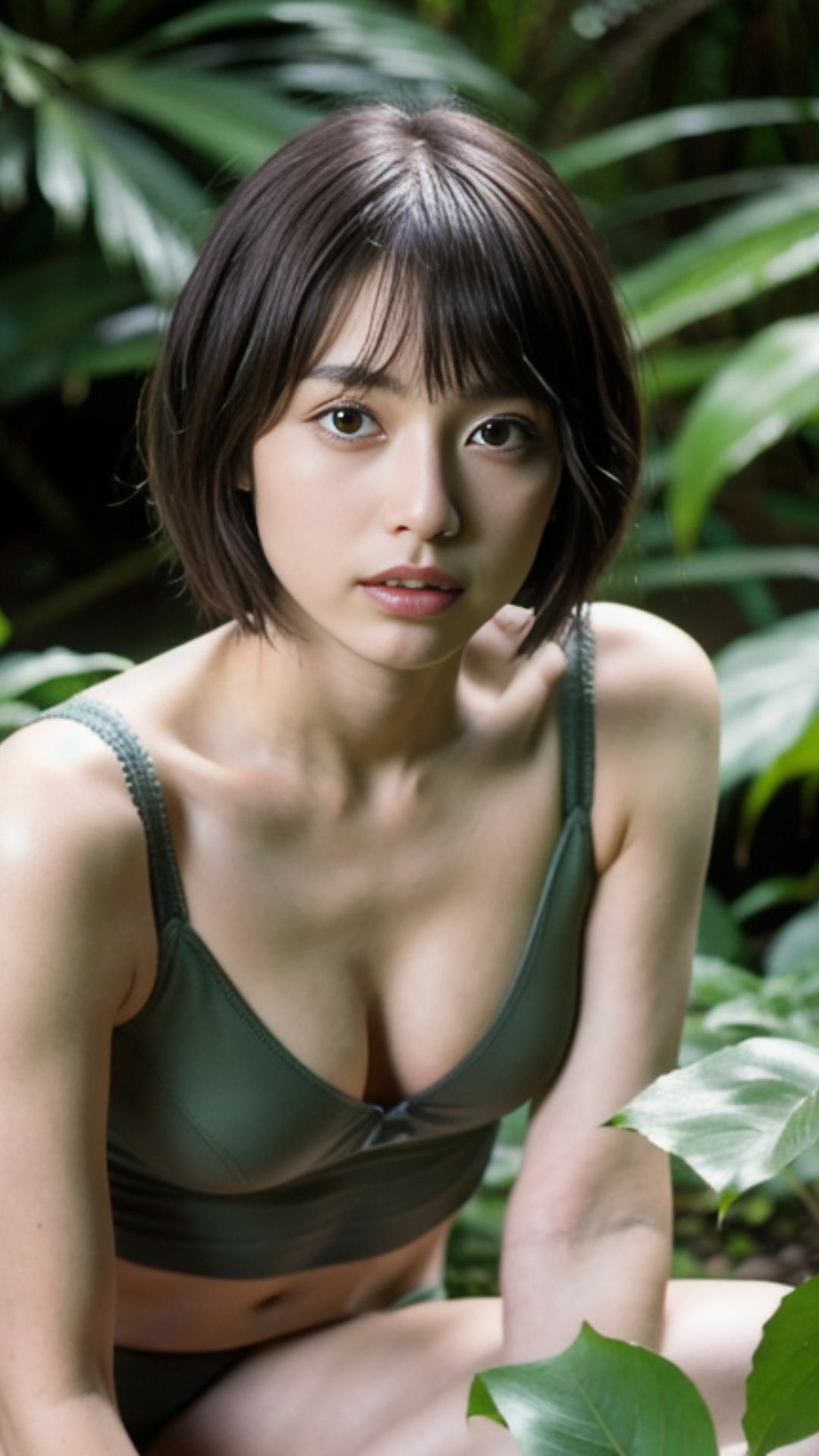 スレンダーな軍服コスプレ美女が脱いじゃった 画像2