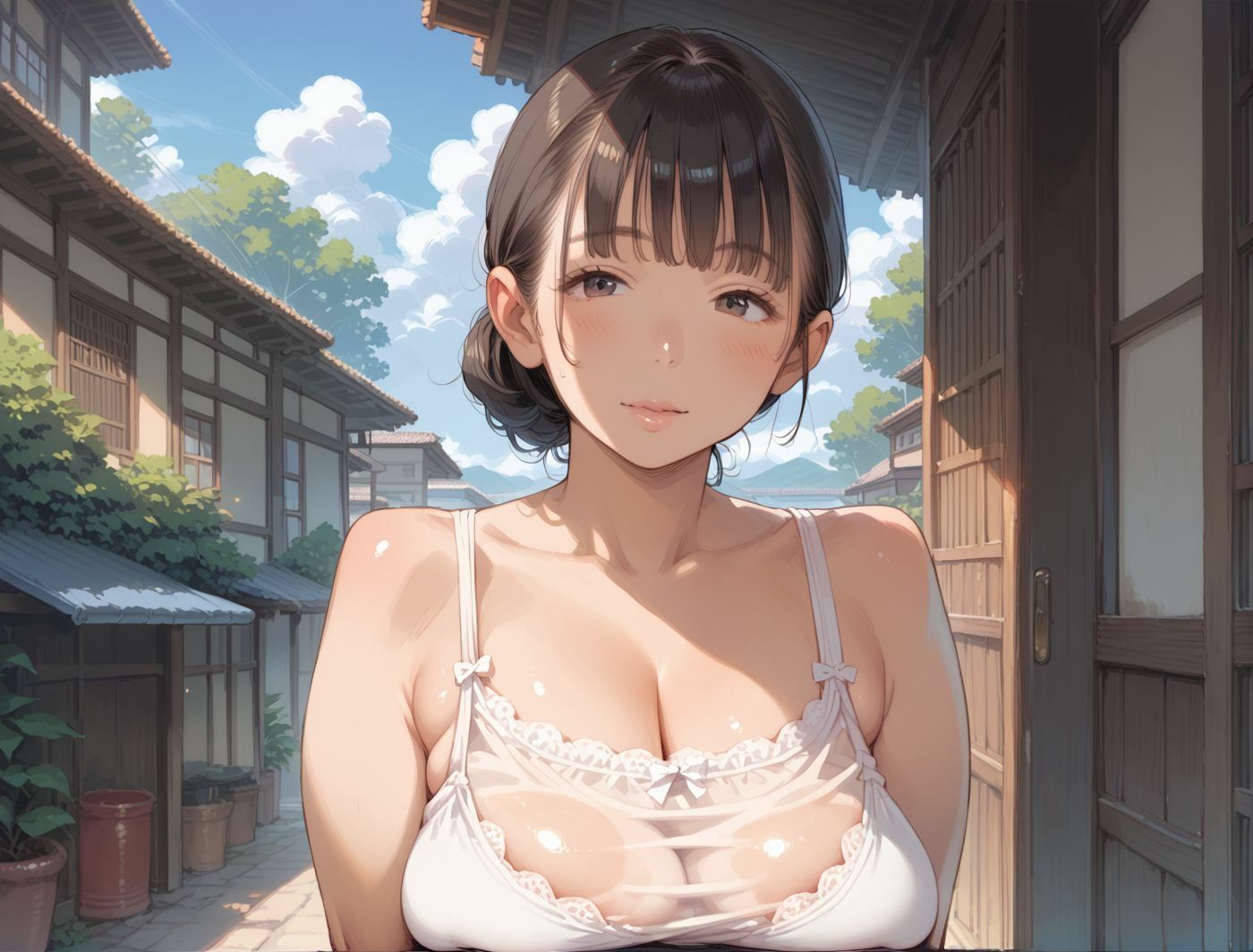爆乳ロリ顔人妻とあの頃の僕 夏の思い出 画像10