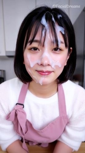 サンプル画像2:顔射後の余韻 – エプロン編 Vol.2(FacialDreams) [d_606462]