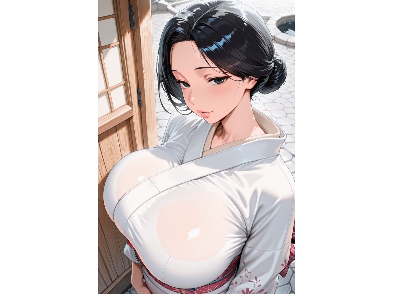 爆乳女将がいる温泉宿で孕むまで毎日中出しHしまくった話 画像9