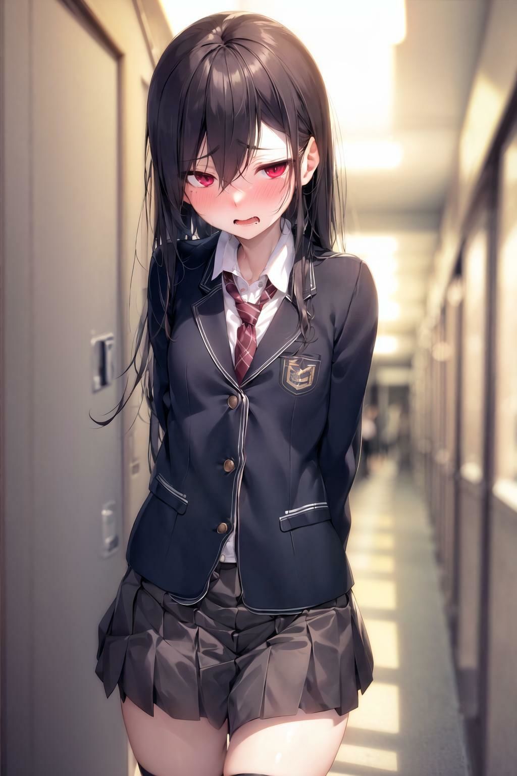 サンプル画像3:制服フェチ  メス顔編(フェチ工房) [d_606484]