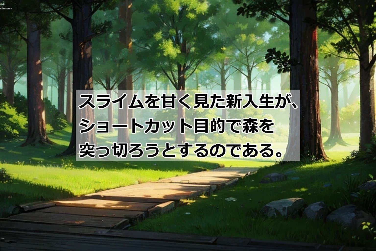 サンプル画像2:スライムの森〜ぬちょぬちょ少女を救出せよ！〜(くまとねこ屋) [d_606583]