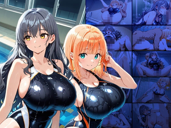 サンプル画像1:爆乳競泳水着姉妹が顧問と部室で視姦教育【4K】【FANZA専売】(ニート印刷所) [d_606584]