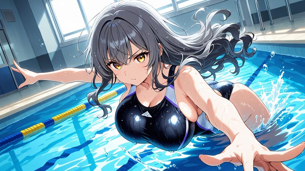 サンプル画像4:爆乳競泳水着姉妹が顧問と部室で視姦教育【4K】【FANZA専売】(ニート印刷所) [d_606584]