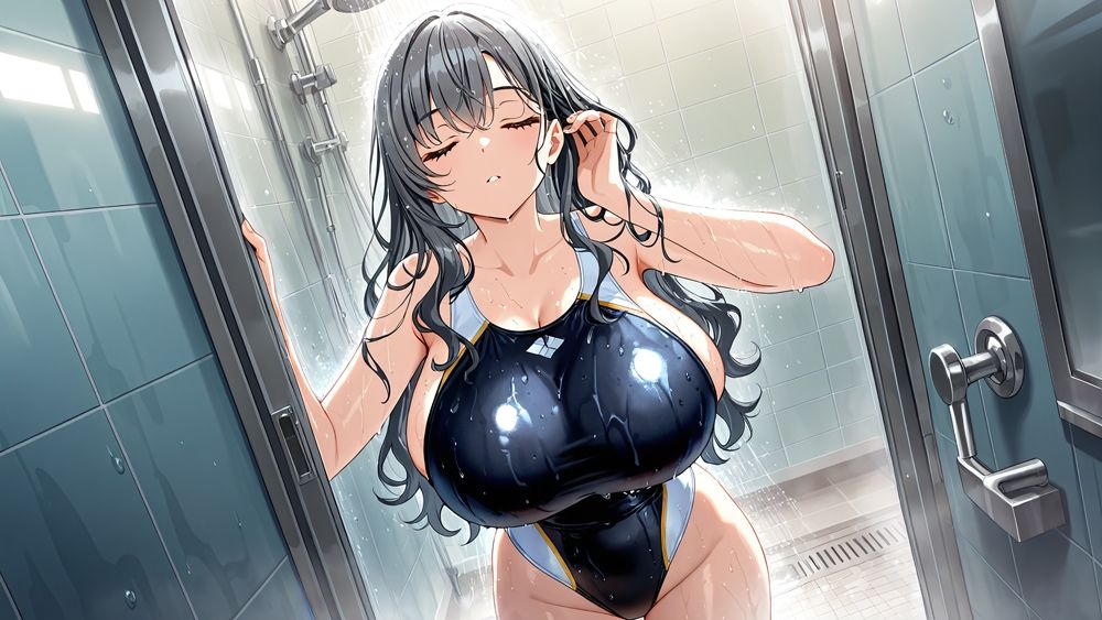 サンプル画像6:爆乳競泳水着姉妹が顧問と部室で視姦教育【4K】【FANZA専売】(ニート印刷所) [d_606584]