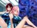 ピンク×赤髪爆乳スク水姉妹が顧問と放課後中出し濡れ透け特訓【4K】