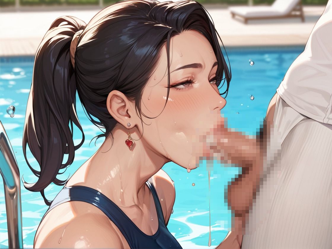 サンプル画像2:ムチムチ爆乳人妻×スクール水着でハメ倒し(CP出版) [d_606644]